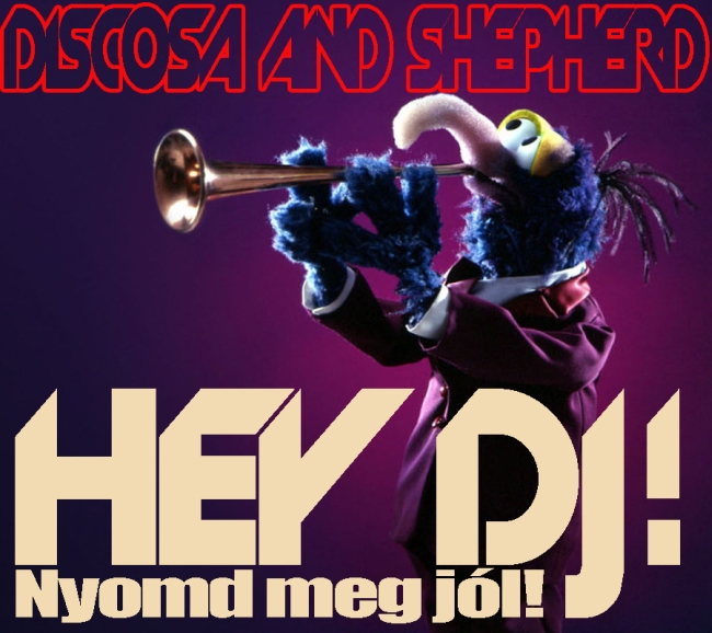 Discosa and Sheperd - Hej DJ! CD borító.