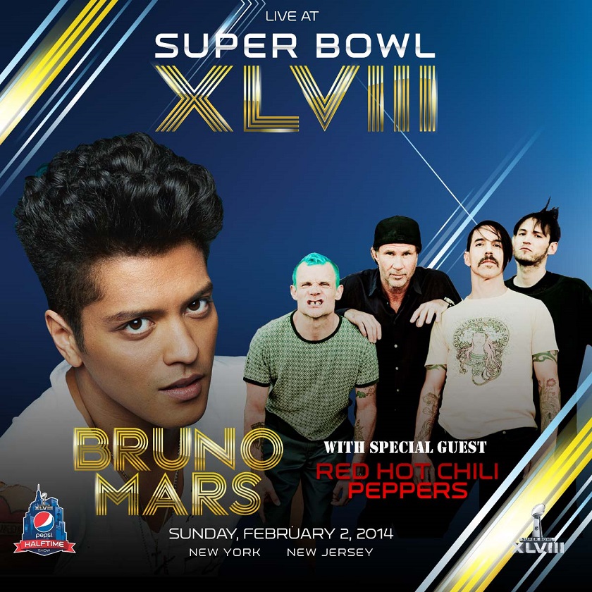 Bruno Mars & Red Hot Cilli Peppers a Super Bowl félidejében!