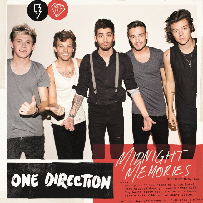 One Direction - Midnight Memories CD borító / CD cover.