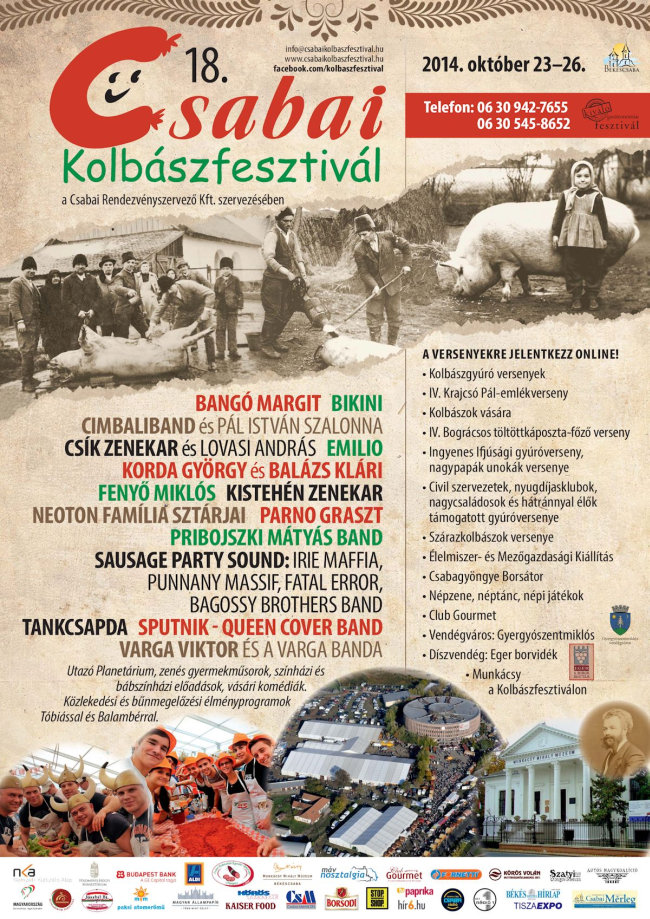 Csabai Kolbászfesztivál 2014.10.23-26.