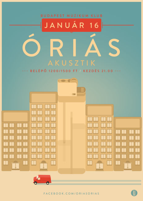 Oriás Akusztik flyer / plakát 2015.01.16.