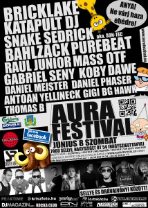 Aura Festival Flyer 2013.06.08., szombat.