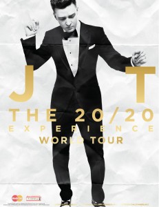 Justin Timberlake 20/20 tourne plakát.