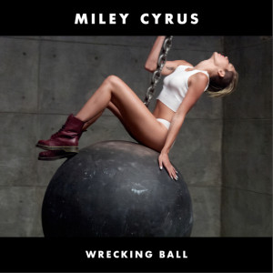 Miley Cyrus - Wrecking Ball CD borító.