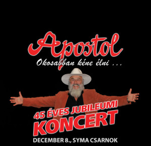 Apostol koncert 2015.12.08. Syma Csarnok - Flyer.